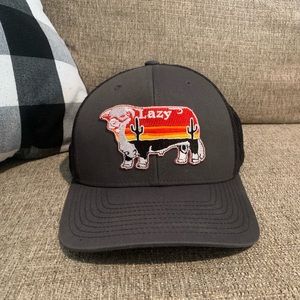Lazy J snap back hat